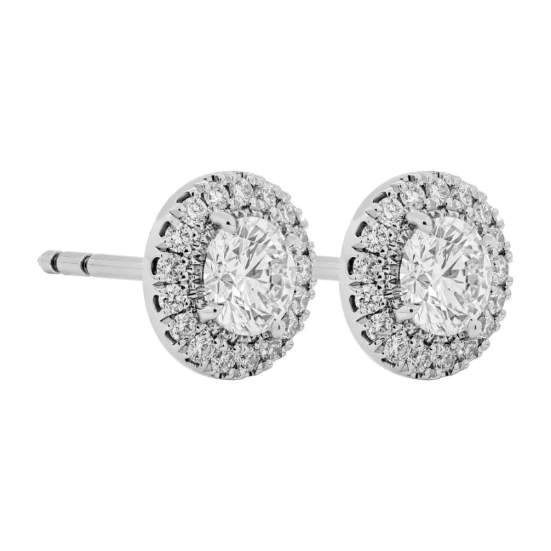 GIA Certified Diamond Stud Earrings